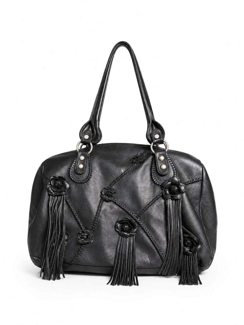RENATO ANGI | Italian Leather Satchel/Duffle Bag
